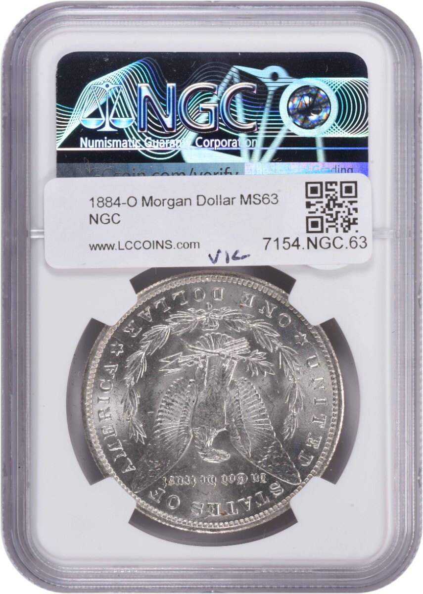1884-O Morgan Silver Dollar MS63 NGC