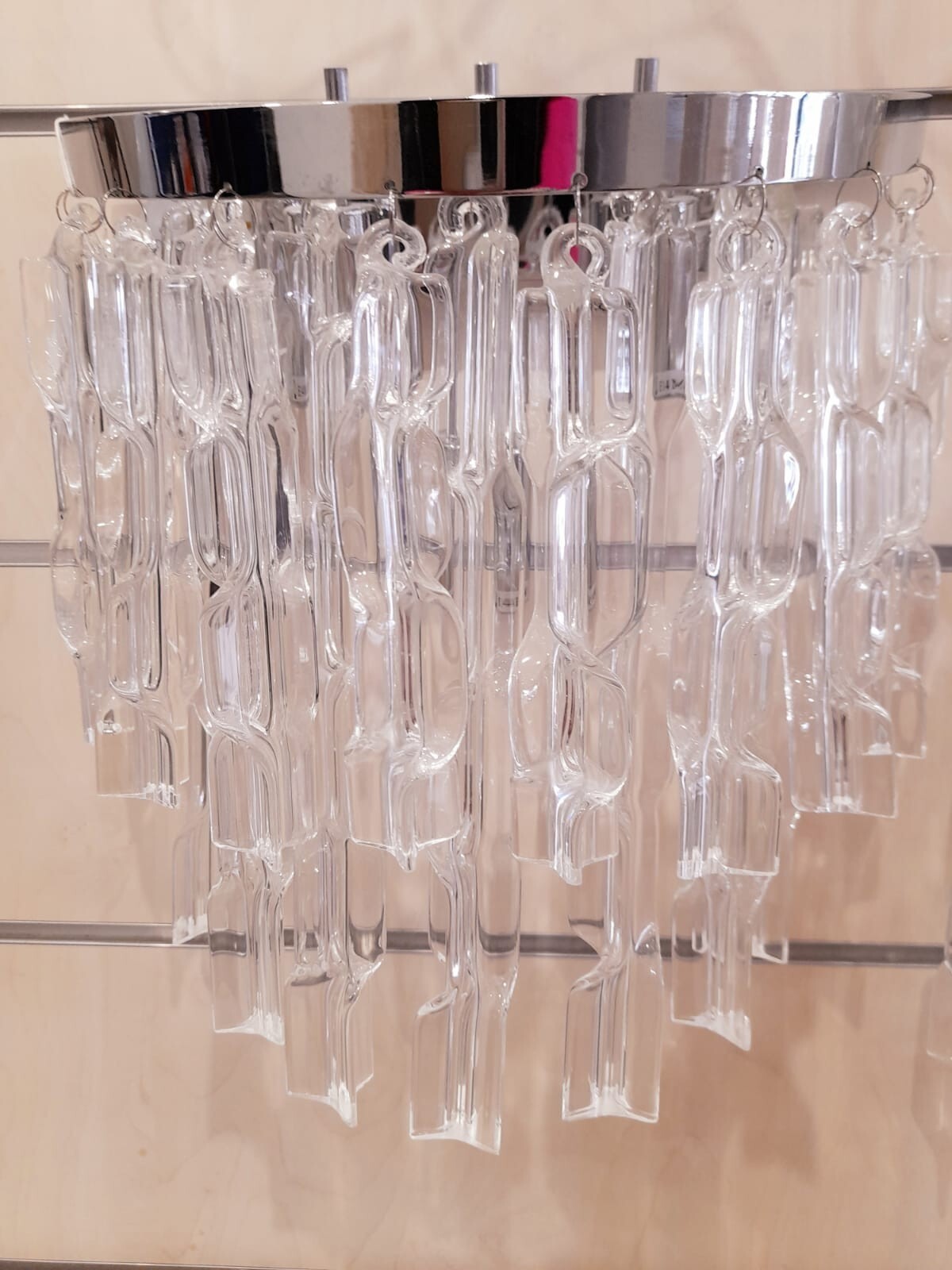 IDEAL LUX APPLIQUE CHROME CRYSTAL 3 LIGHTS E14 D.30CM IDEALMAJESTICAP3