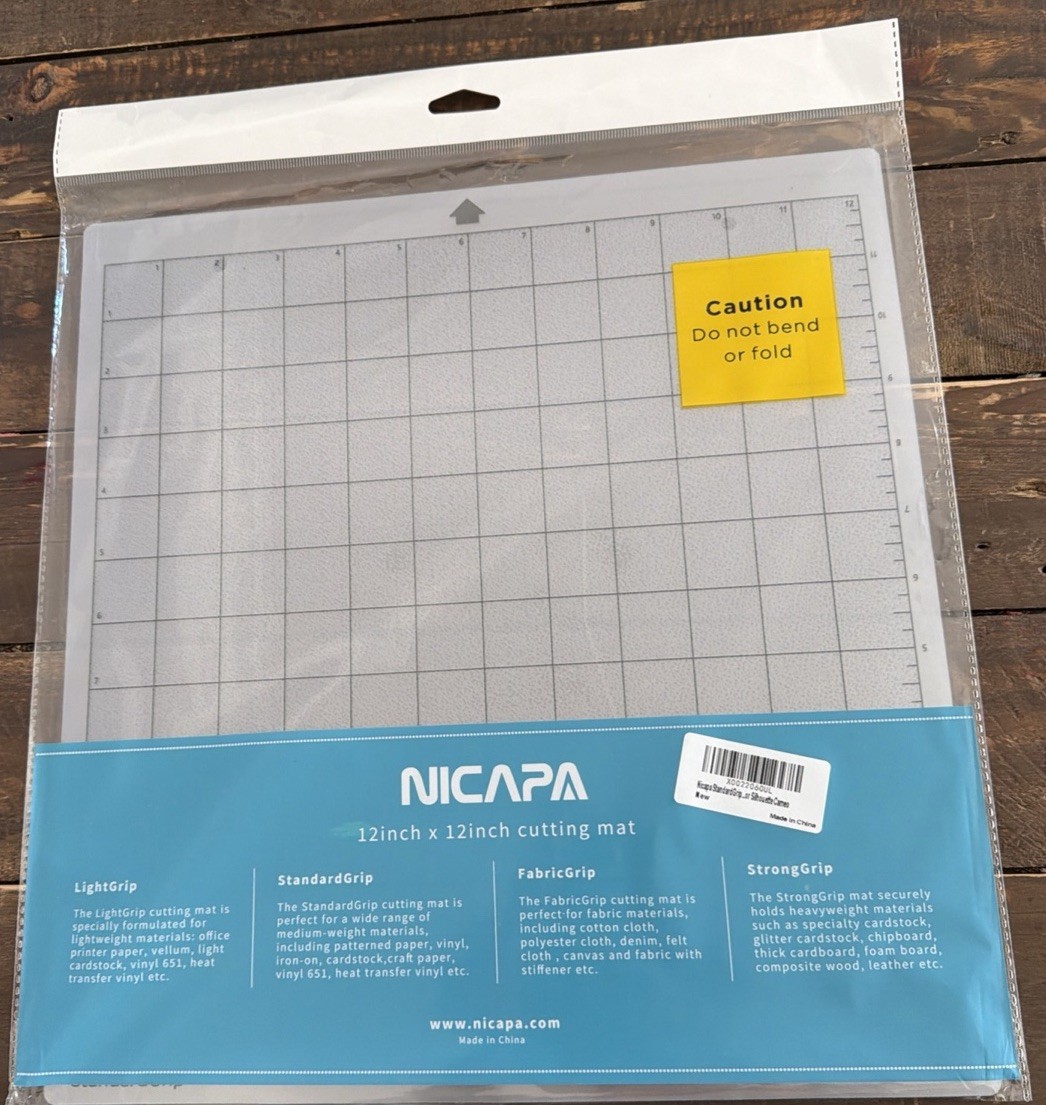 NICAPA 12x12 Craft Cutting Mat – StandardGrip – New Sealed