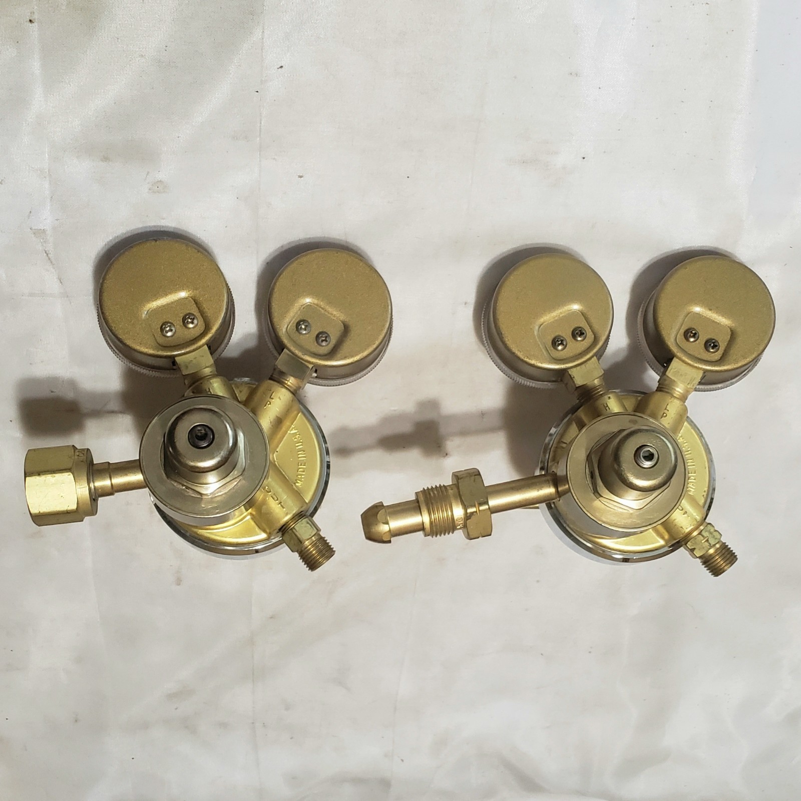 Harris Powr-Kraft Two 2 Stage Regulator Set Oxygen Acetylene For Welding Torch