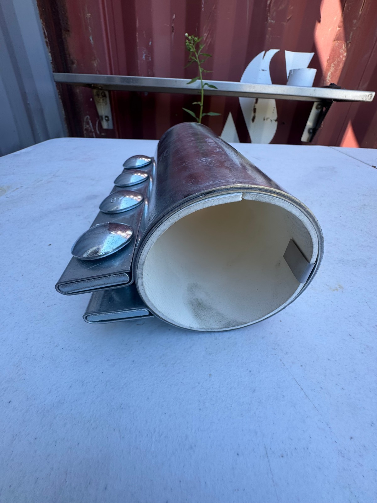 Morris 3-4C-OD Galvanized Compression Coupling 3" OD 76.2MM 4-Bolt NOS