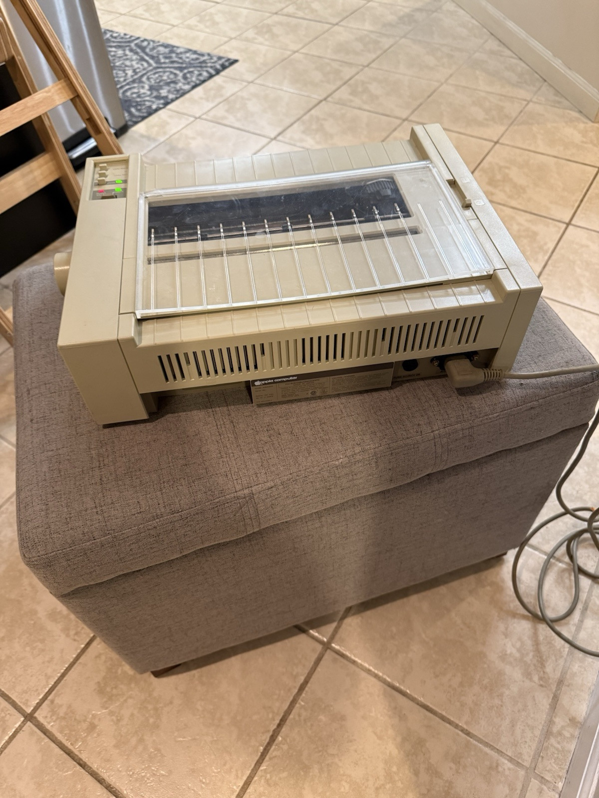 Vintage Apple ImageWriter A9M030 Printer Powers On
