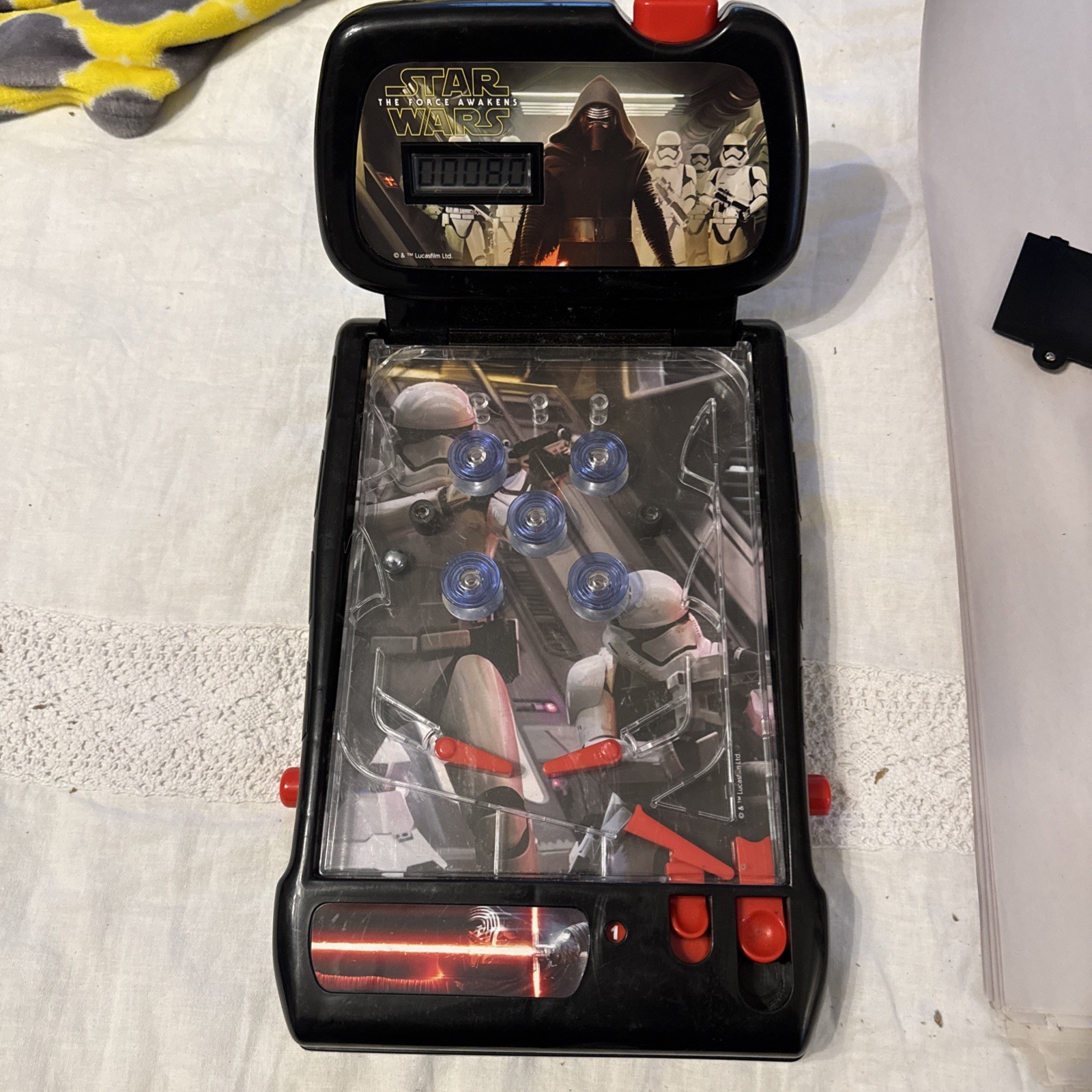 Star Wars "The Force Awakens" Table Top Electronic Pinball (2009) WORKS
