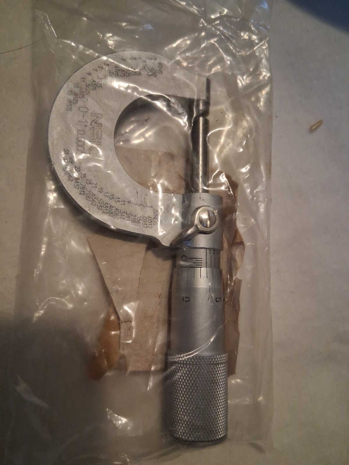 Vintage NSK Japan Micrometer New In Case NOS YUX01-ID