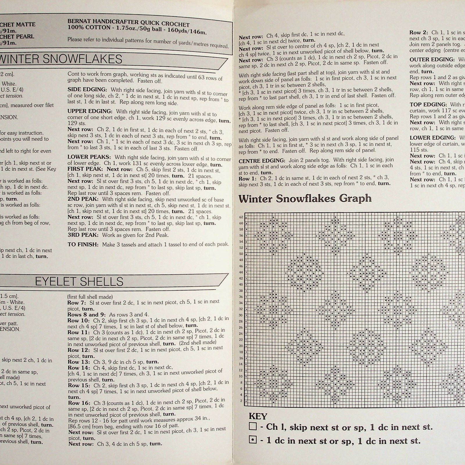 Window Covers Table Runners Winter Snowflakes Crochet Patterns By Bernat