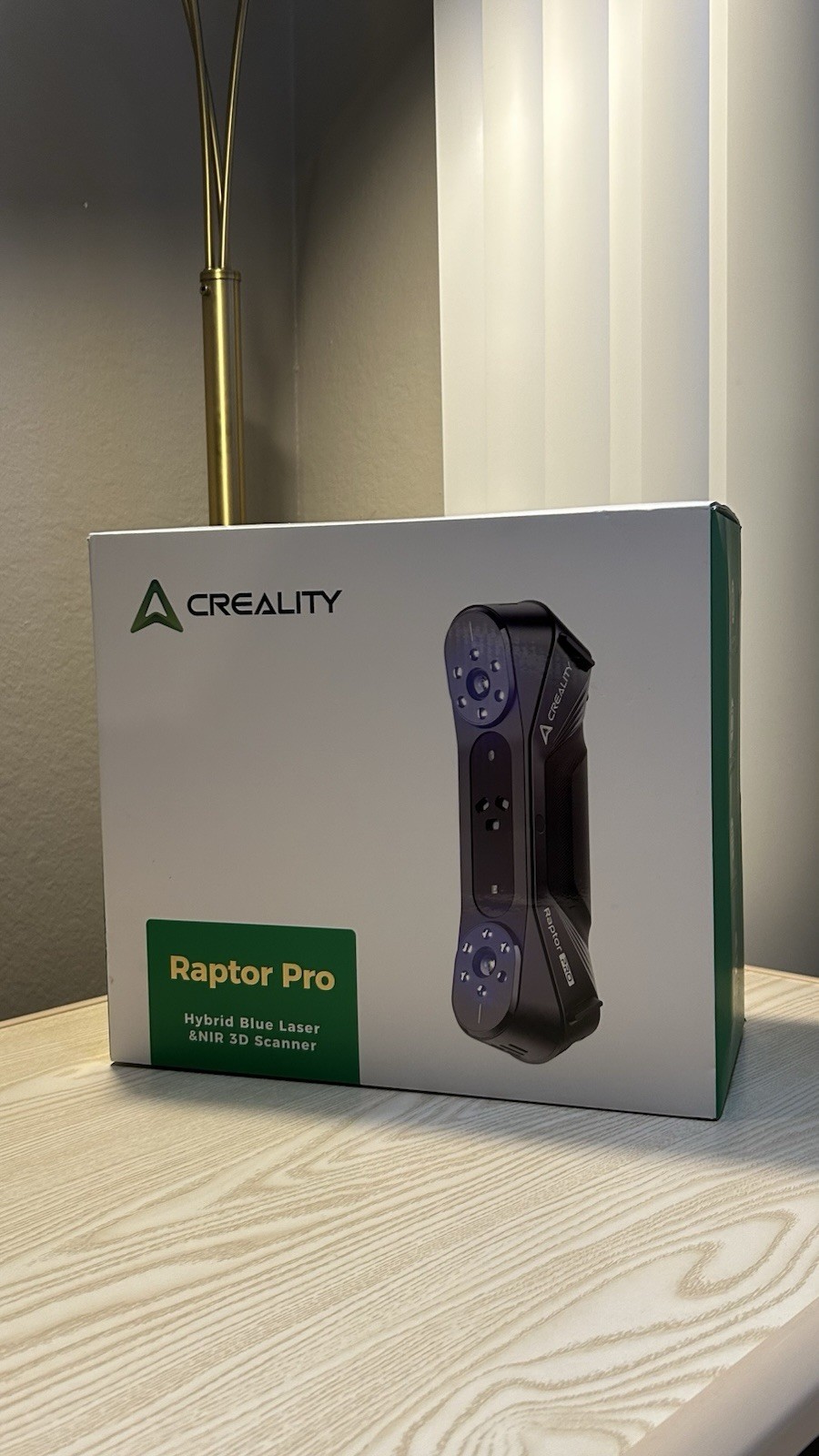 Creality Raptor Pro Hybrid Blue Laser & NIR Handheld 3D Scanner Scan Black/Metal