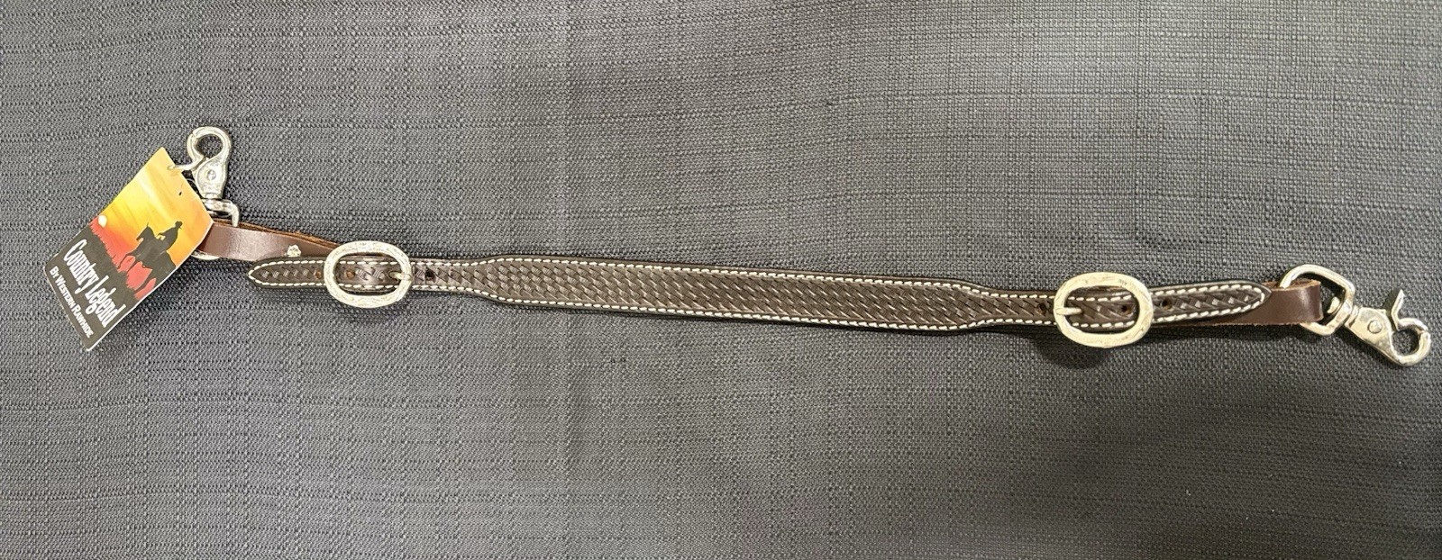 Western Rawhide Wither Strap Dk Brown