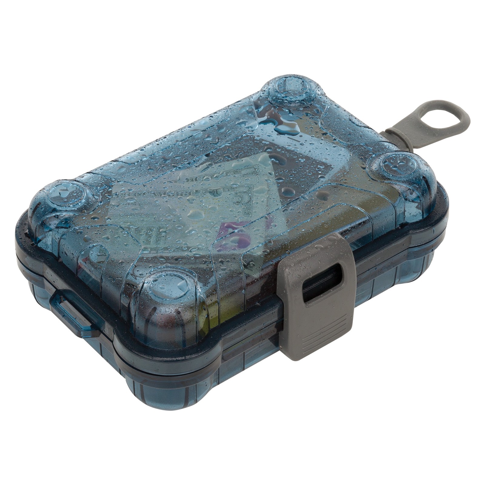 Outdoor Products Small Watertight Dry Box, Blue Polycarbonate, Solid Print