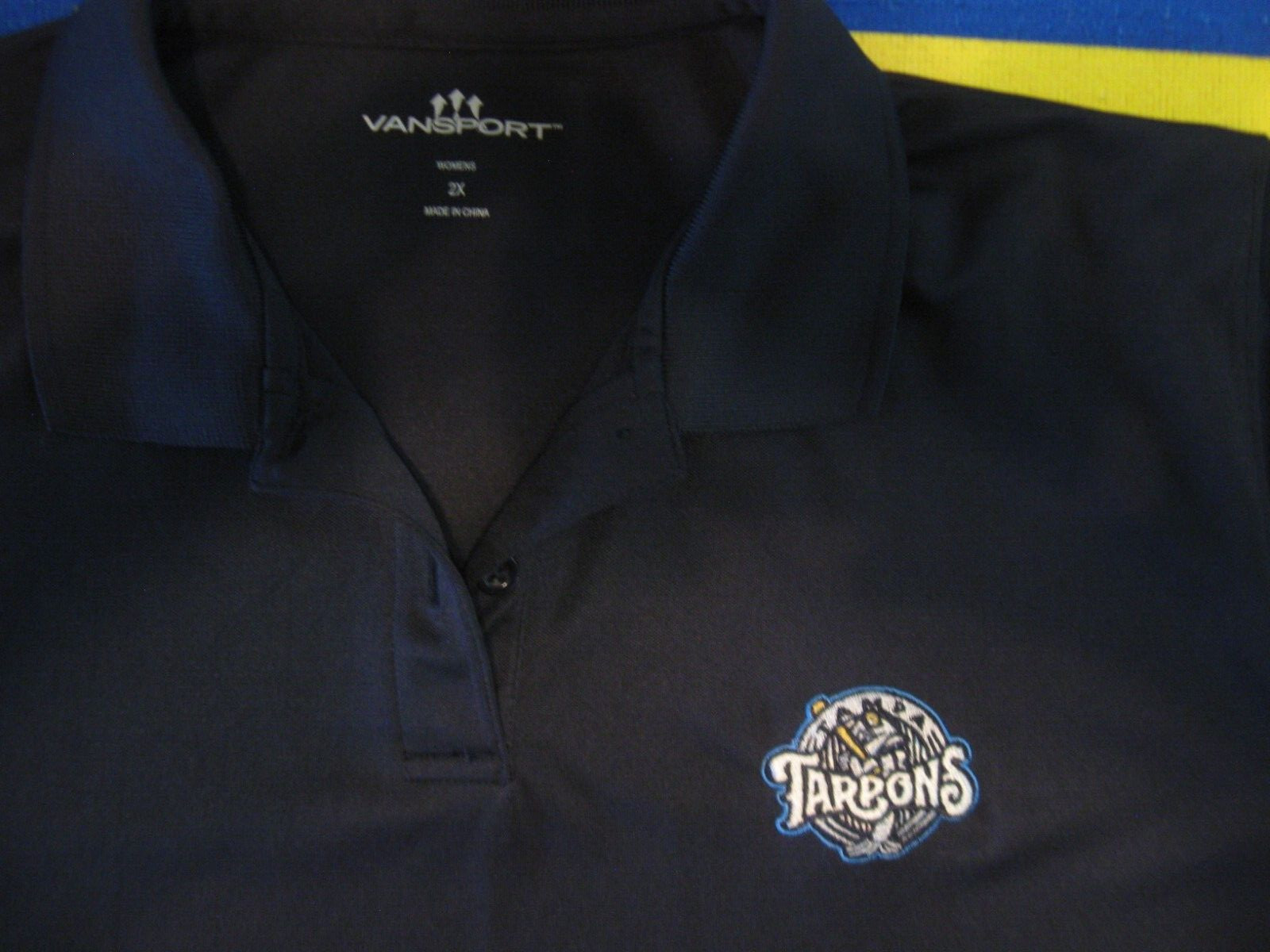 TAMPA TARPONS Polo Shirt 2XL Women's Ladies MiLB Baseball FSL NYY MINOR LEAGUES