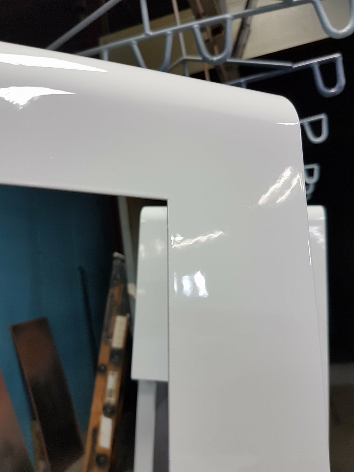 2 Lbs HIGH GLOSS WHITE  Powder Coating 95% Gloss WET LOOK