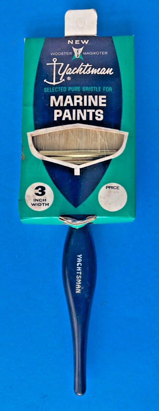 WOOSTER MAGIKOT YACHTSMAN MARINE 3” PAINT BRUSH PURE BRISTLE NOS VINTAGE NEW USA