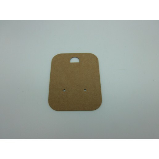 Brown Recycled Earring Display Cards Pack of 50