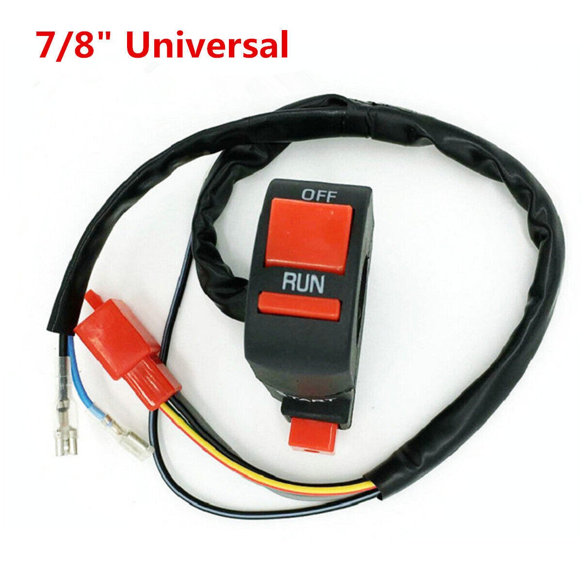 7/8" Motorcycle Handlebar Ignition Kill Start Switch On-Off For Yamaha BMW Honda