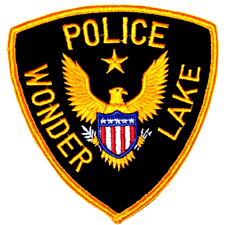 WONDER LAKE – POLICE - ILLINOIS IL Sheriff Police Patch STAR OVER GOLDEN EAGLE
