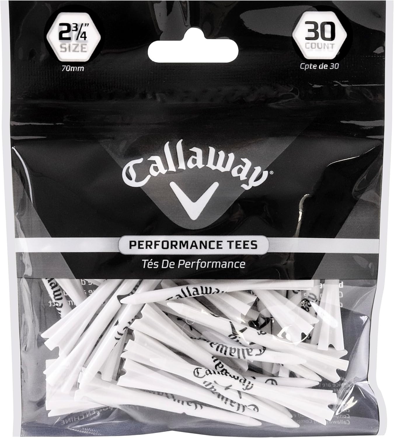 Optimal Accuracy Golf Tees 30 Pack - 2.75 Inch