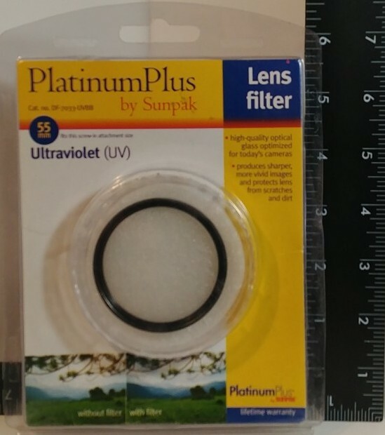 Platinum Plus 55 mm Ultraviolet lens filter DF-7033-UVBB NEW