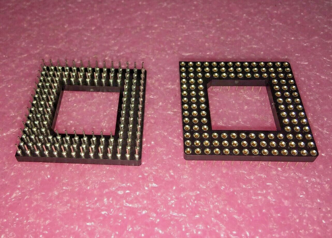 (2 PIECE LOT) PGM132-1A1414-V, IC Socket, PGA132, 132 POS, 2.54mm Term Pitch