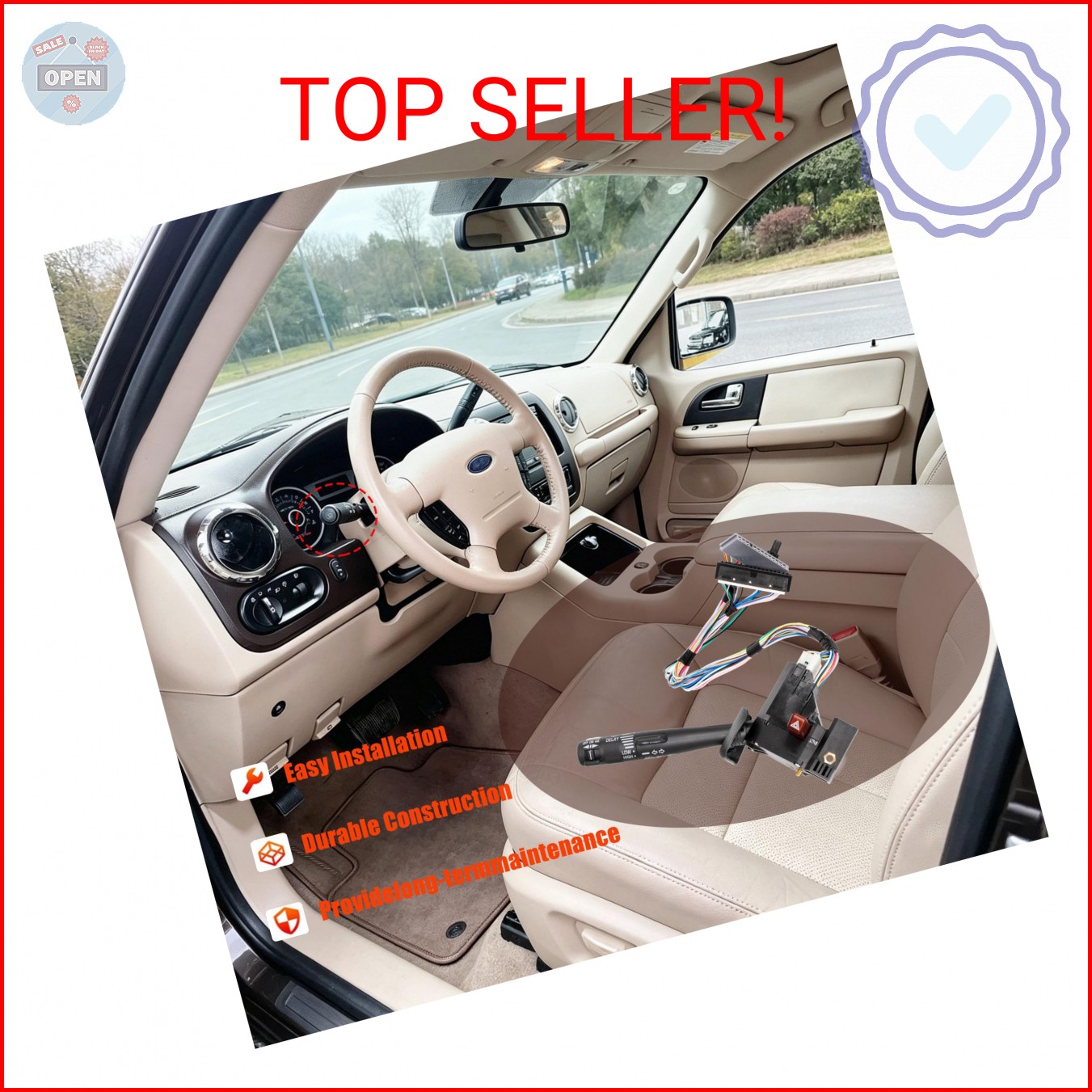 Multi-Function Combination Switch Replacement for 1995-2002 Chevy Tahoe S10 GMC