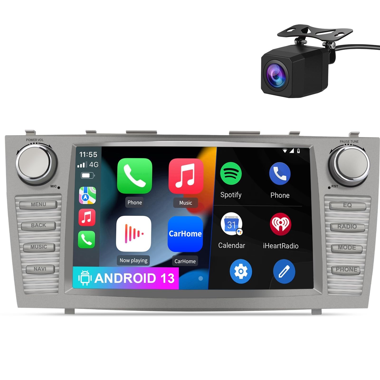 Car Radio Andriod 13 for Toyota Camry 2007-2011, 9 inch Touch Screen 2GB+32GB...
