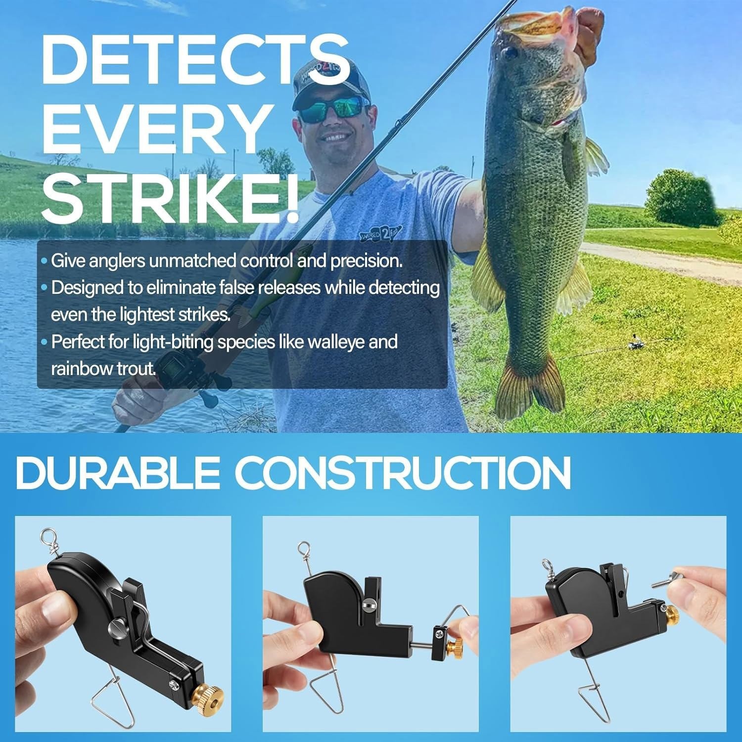 107 Downrigger Release for Chamberlain Adjustable 0-4.5lb Walleye Trout