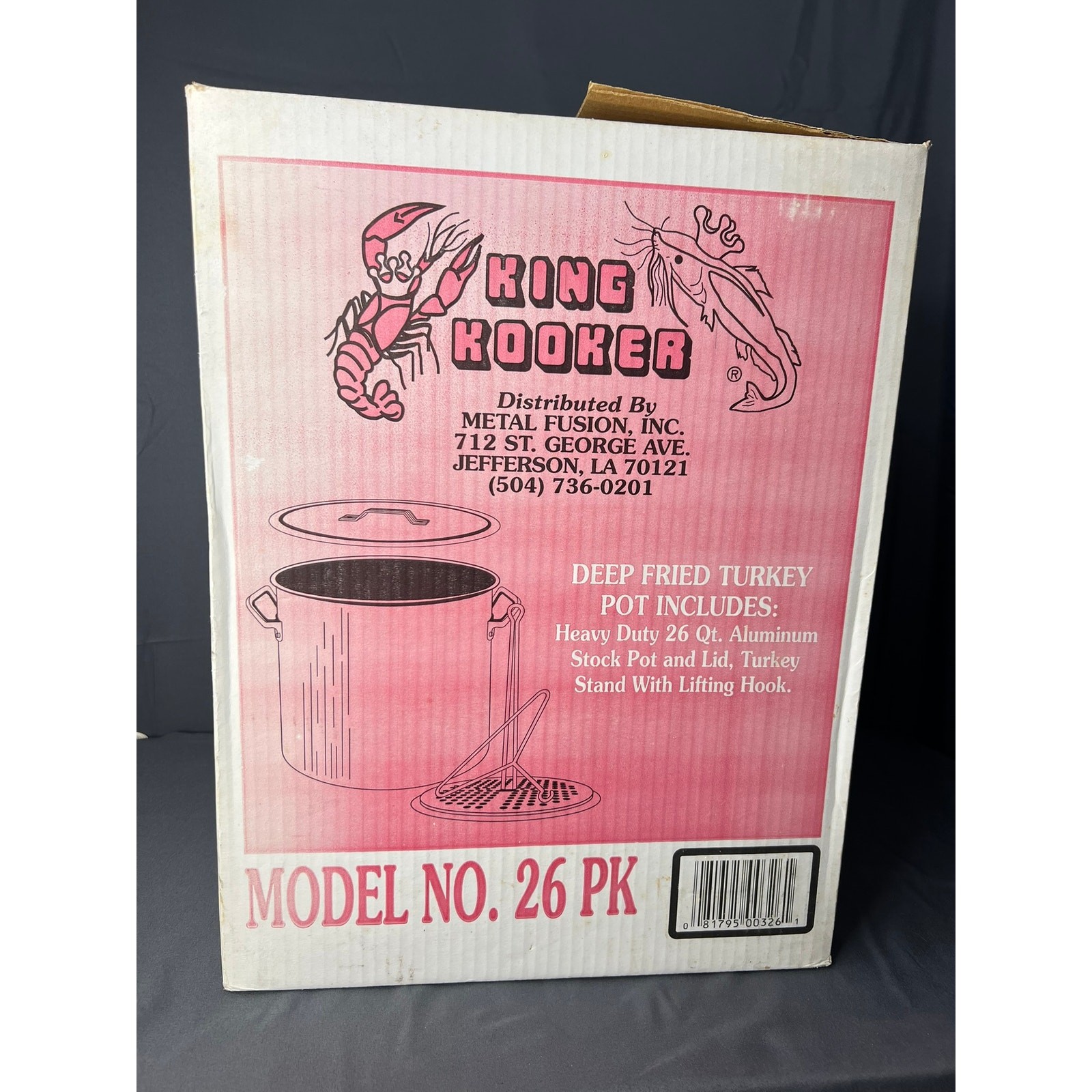King Cooker Model 26- PK Boil Steam Deep Fry Pot Vintage