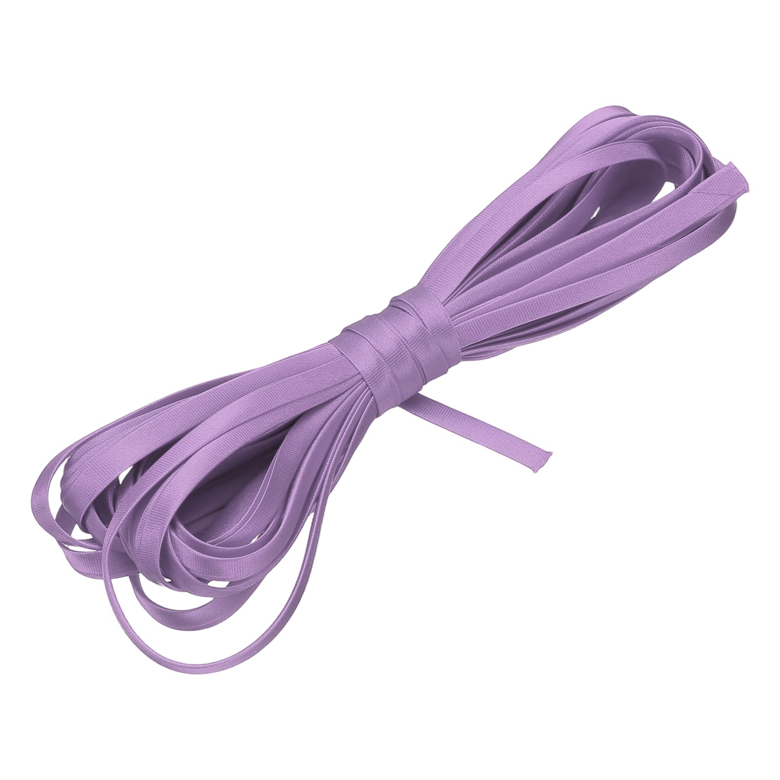 Double Fold Bias Tape 1/4 Inch x 5.5 Yards Satin Pre-fold Tape, Light Purple