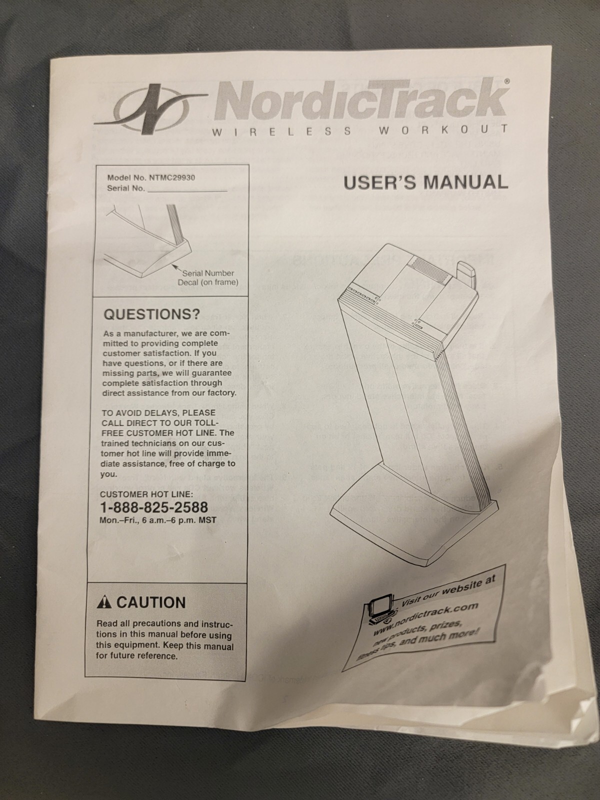 NordicTrack Wireless Workout Interactive Trainer with CleanAire Ionize.