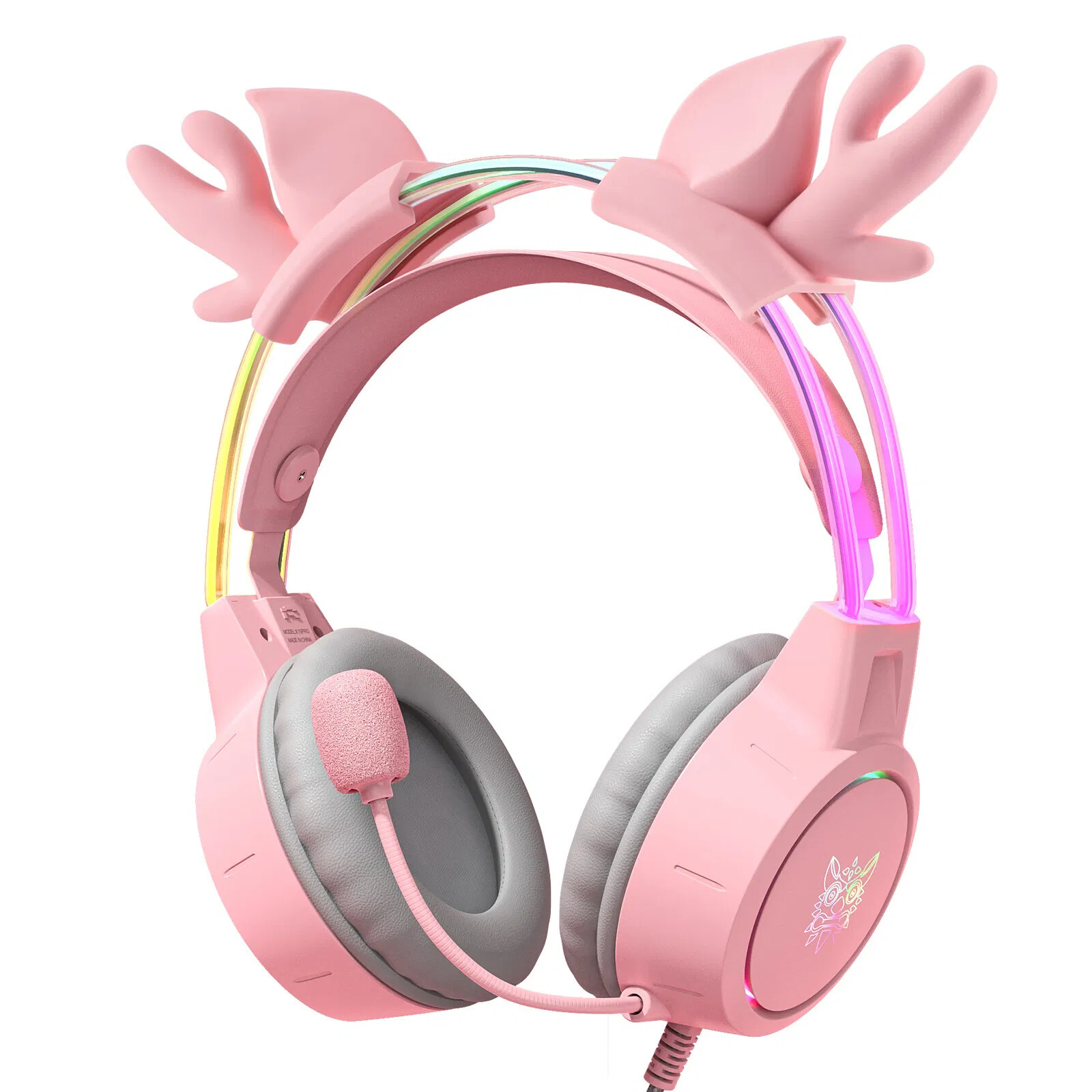 Deer's ear Headphone, Wireless & Wired Gaming Headset with Attachable Microphone