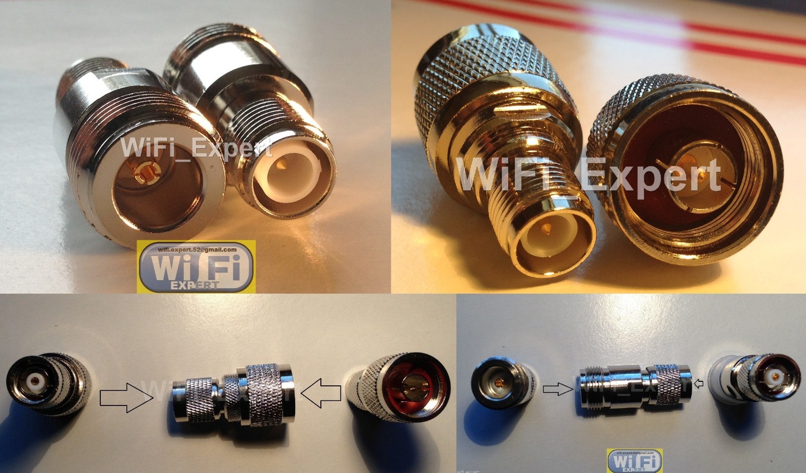 RP-TNC Male Female To N Male Female RF Connector Adapter WiFi Antenna Router USA