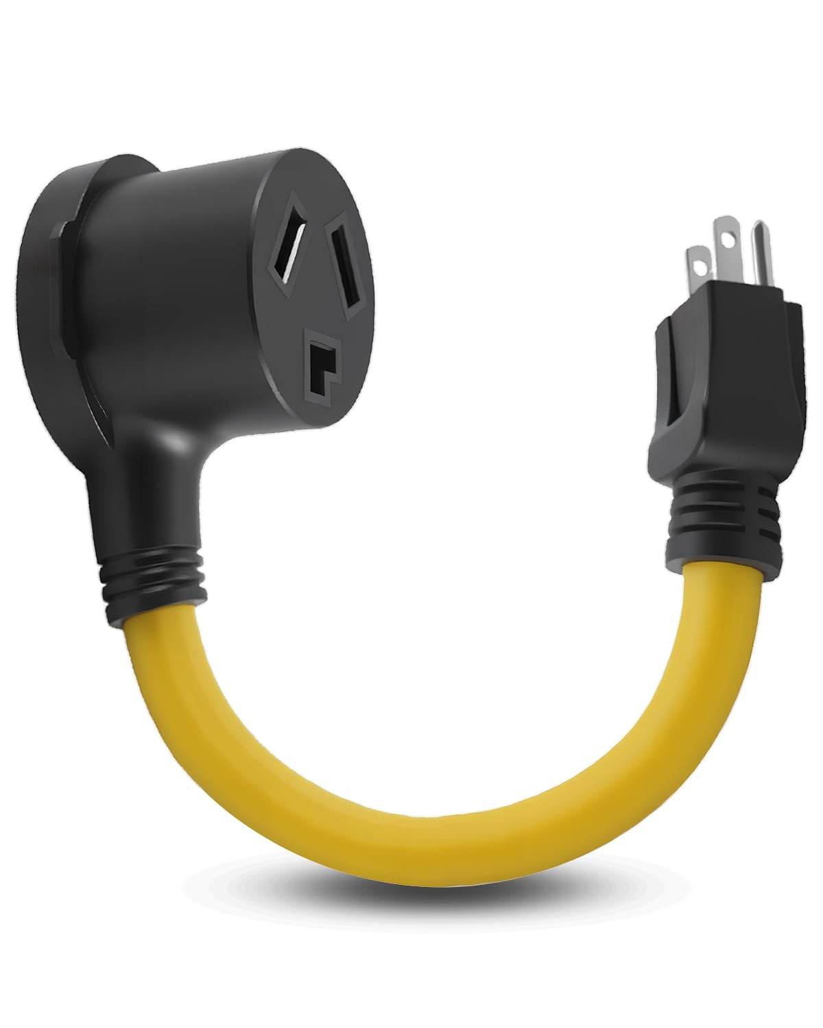 1FT Dryer Adapter Cord NEMA 5 15P Male To 10 30R Female 120V Heavy Duty Cable
