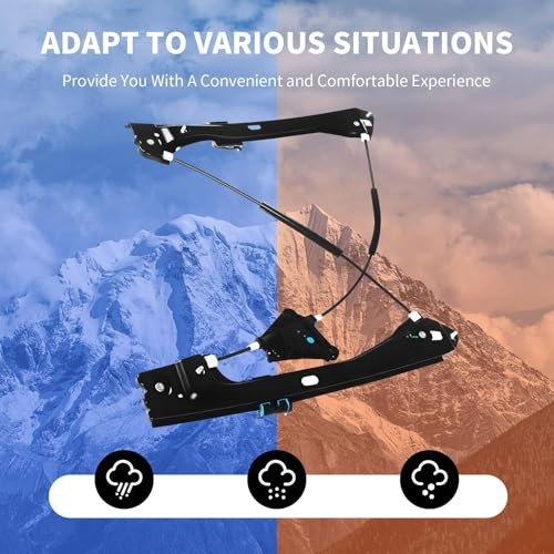 740-966 Front Driver Side Window Regulator Compatible with Jetta 2011-2018 Left