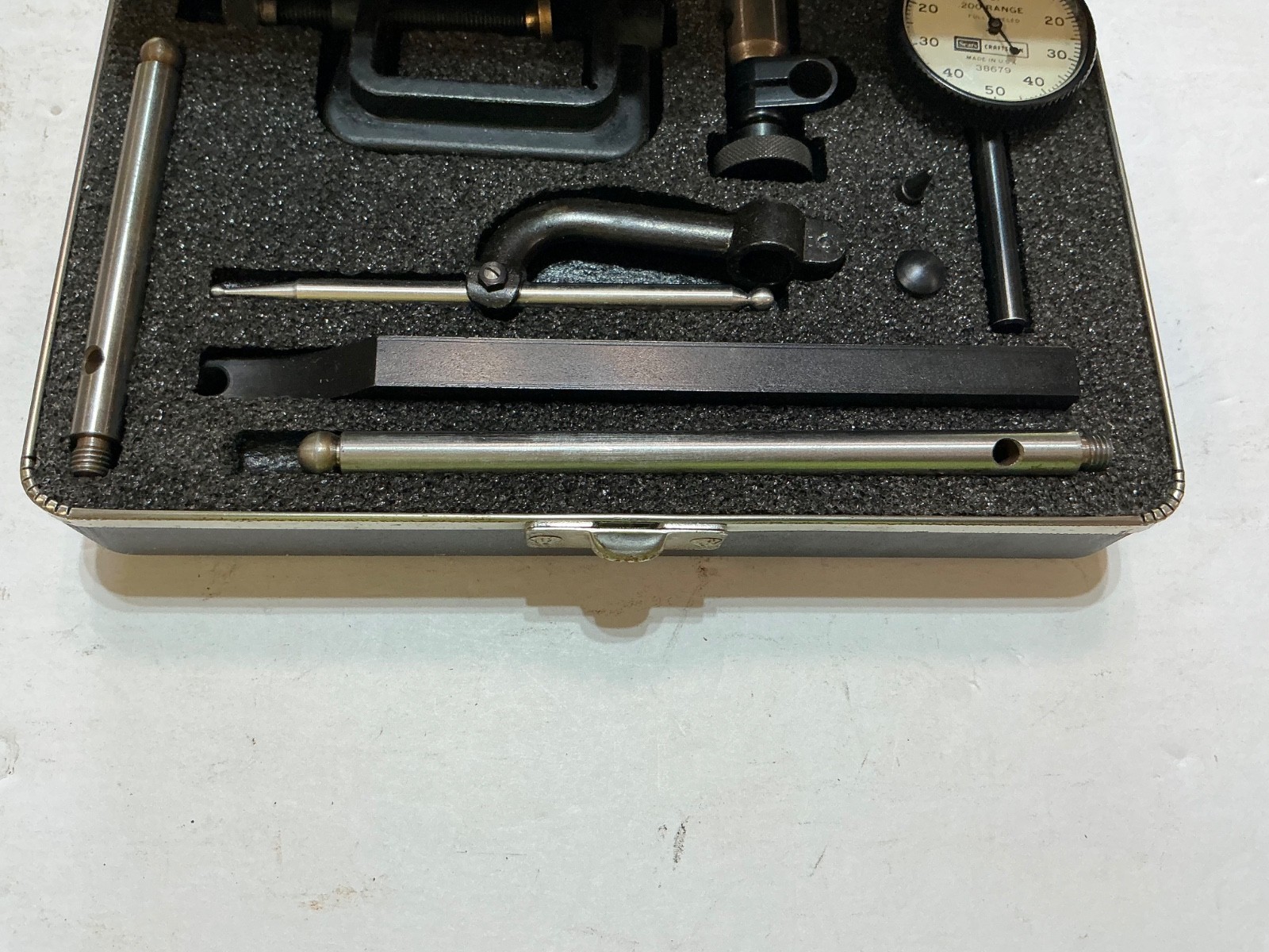 Vintage Test Indicator CRAFTSMAN Dial Test Indicator Complete Kit 38679 USA