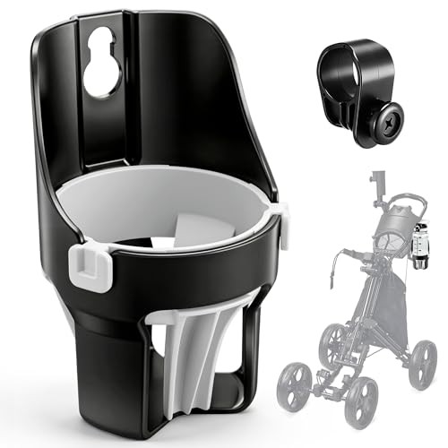Golf Push Cart Cup Holder, Super Large Capacity, Fits Up to a 40oz Bottle, 1