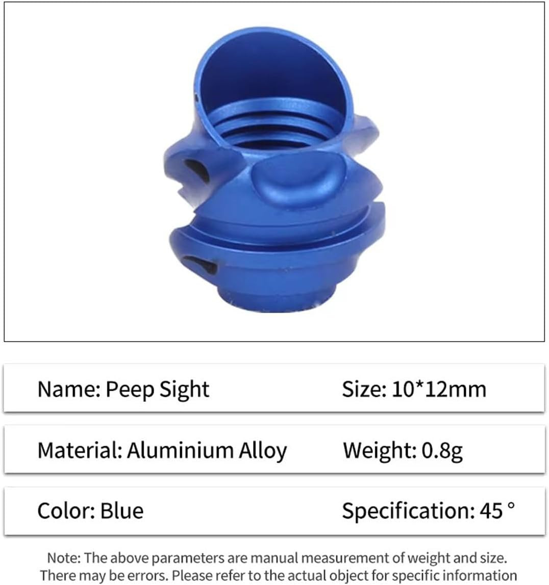 Aluminium Compound Bow Peep Sight with 37/45 Degree Angle for Precision Shooting