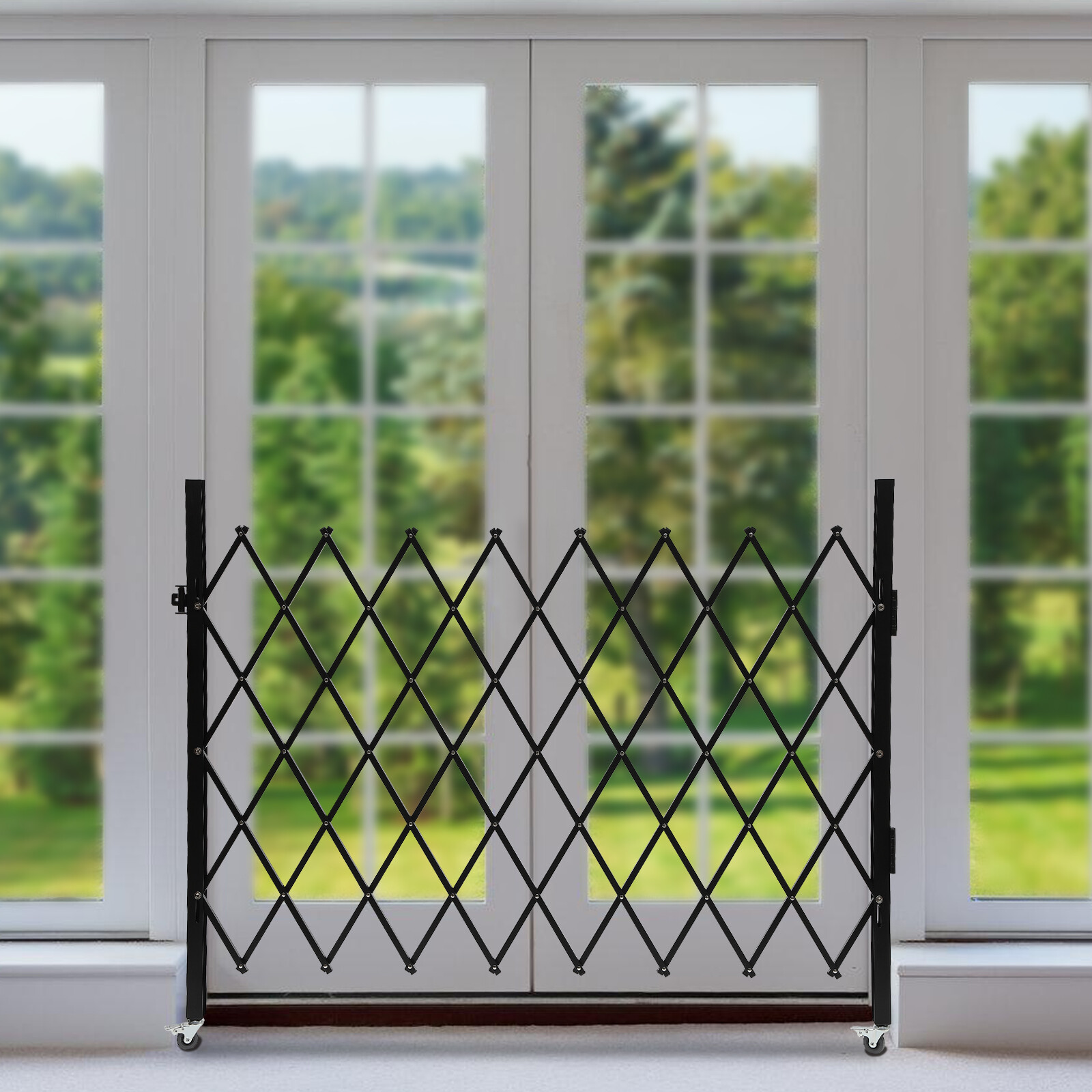 Folding Single Folding Security Gate Door Flexible Expanding Security Gate