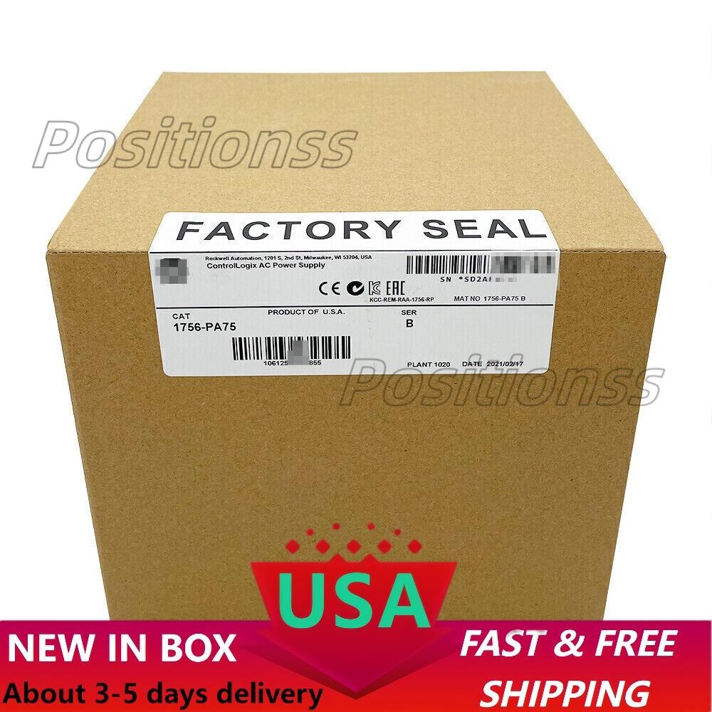 New Factory Sealed Allen-Bradley 1756-PA75 ControlLogix AC Power Supply AB US