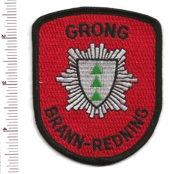 Grong Brann-Redning Patch Vintage Fire Ambulance ???