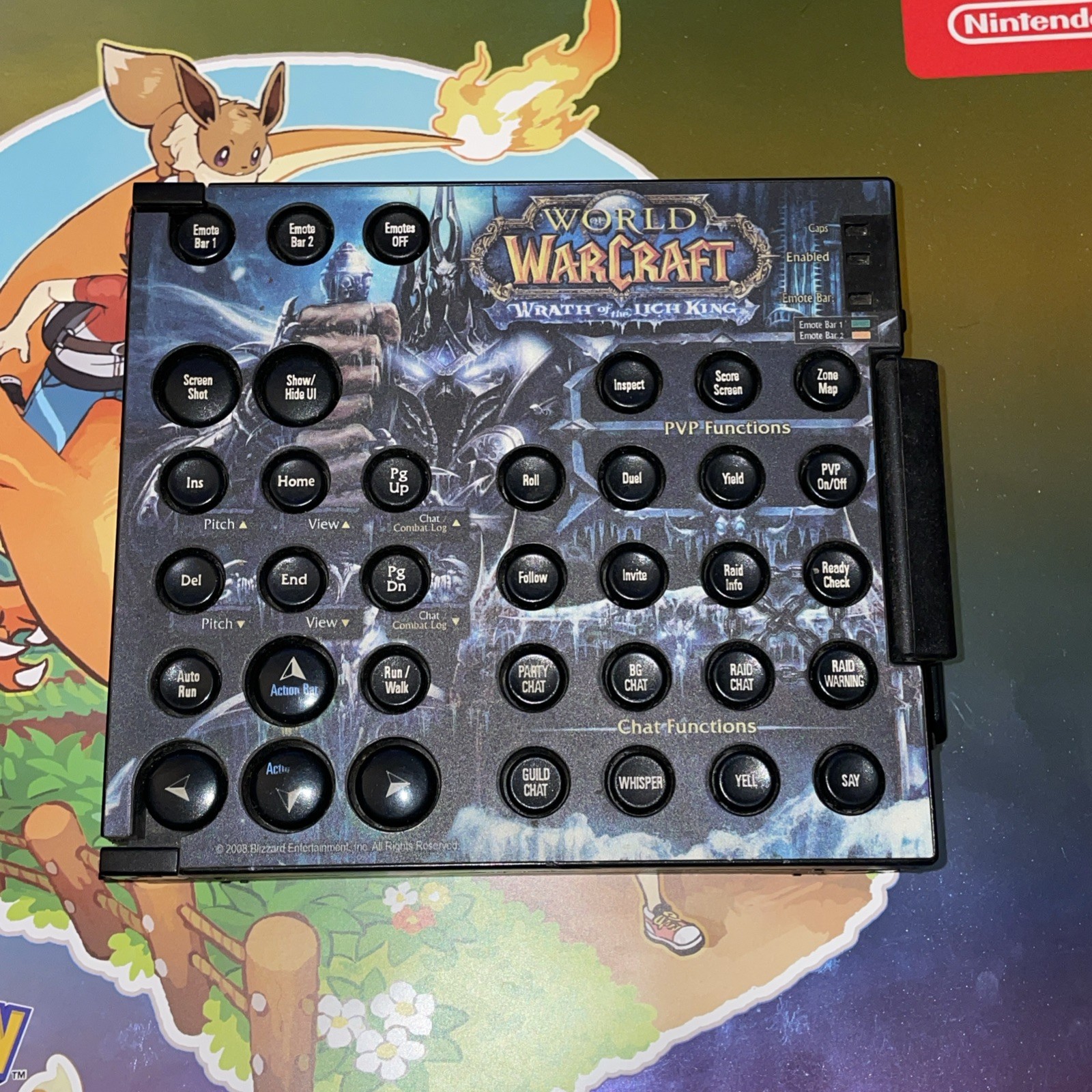 Ideazon Zboard World Of Warcraft Keyboard Keys Cover Cataclysm Folding Gaming