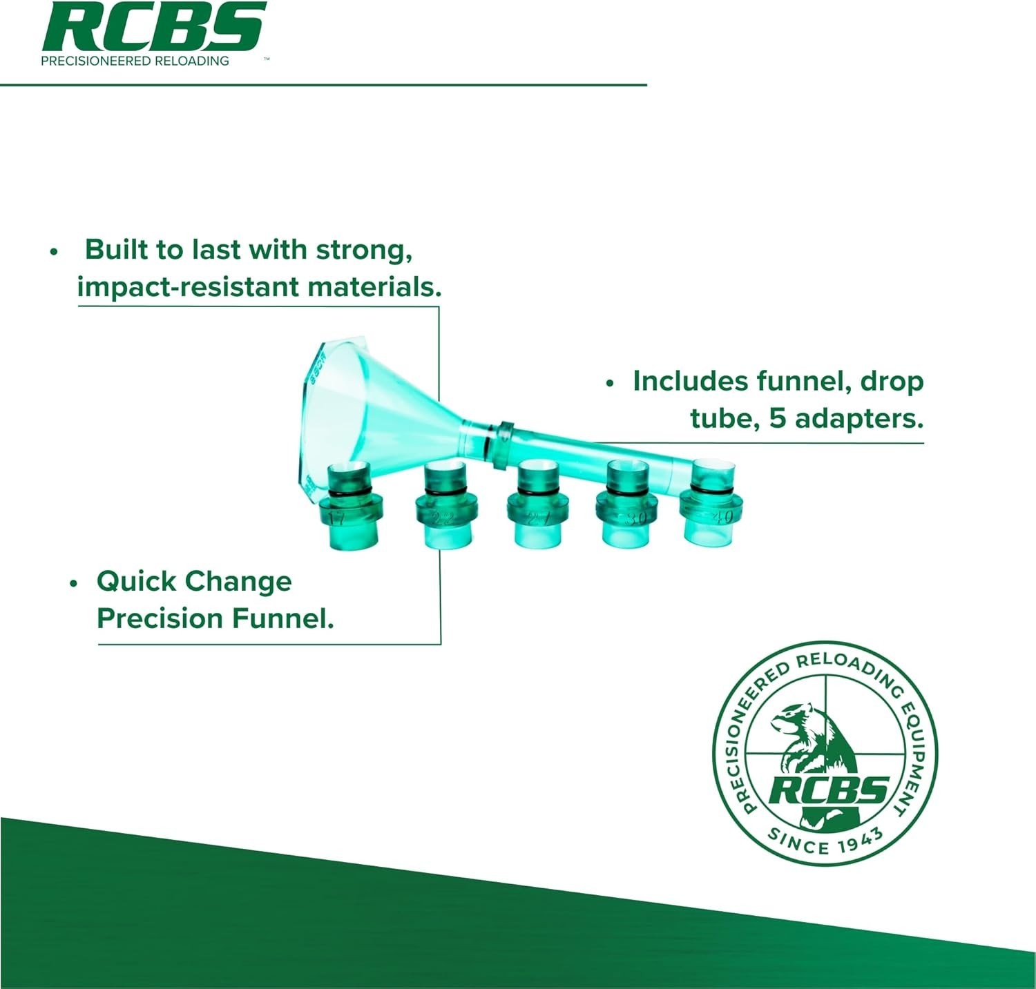 Efficient Quick Change Funnel Kit for Reloaders