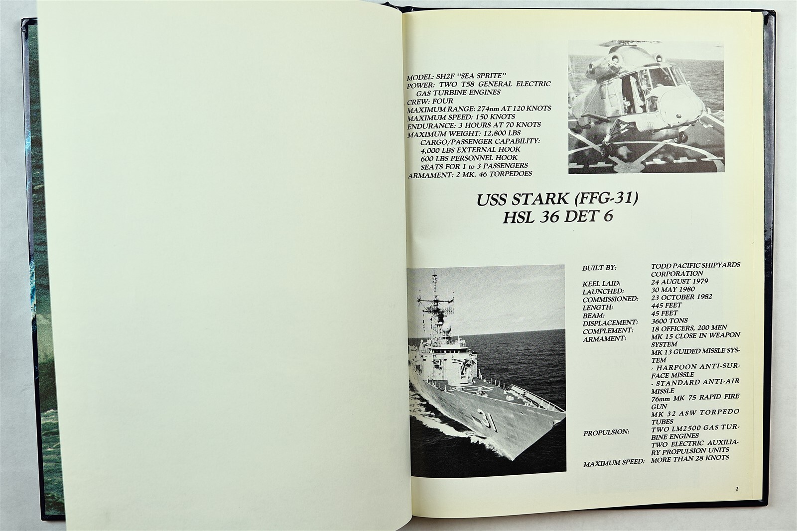 USS Stark (FFG-31) 1990 North Atlantic (SNFL) Deployment Cruise Book