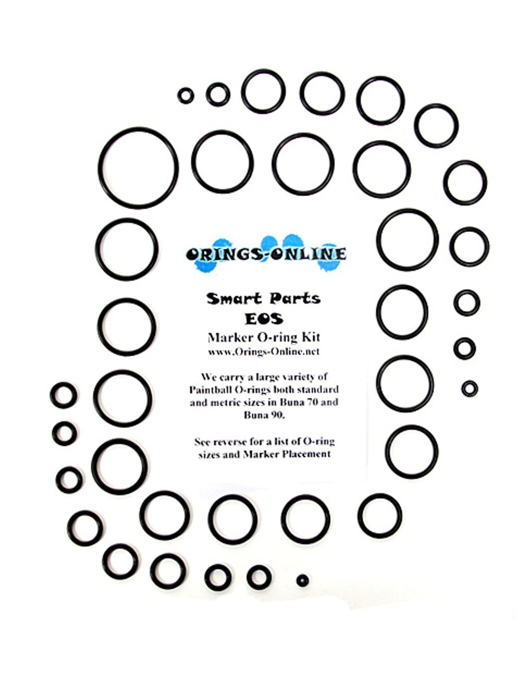 Smart Parts EOS Paintball Marker O-ring Oring Kit x 2 rebuilds / kits