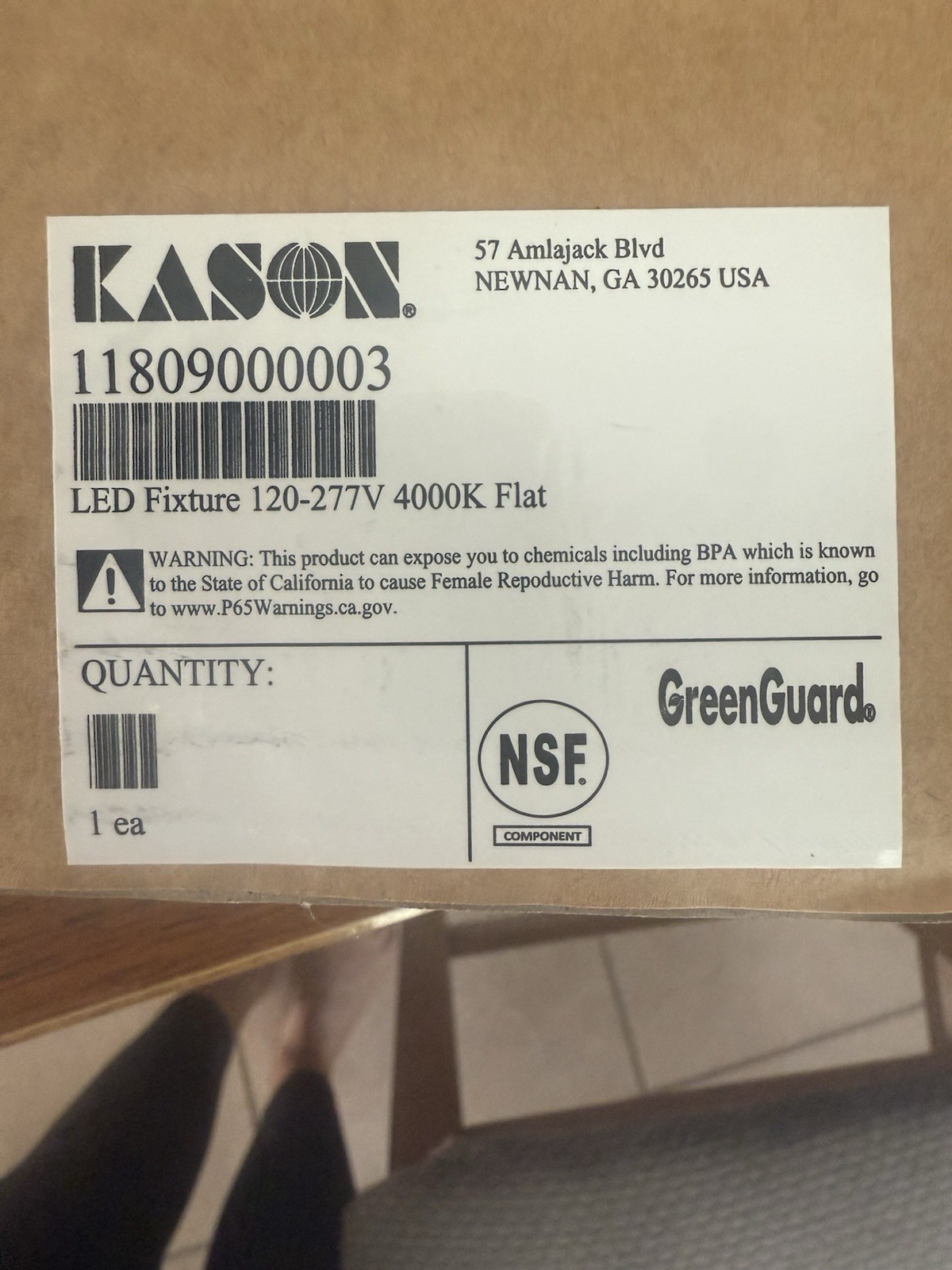 kason refrigerator light