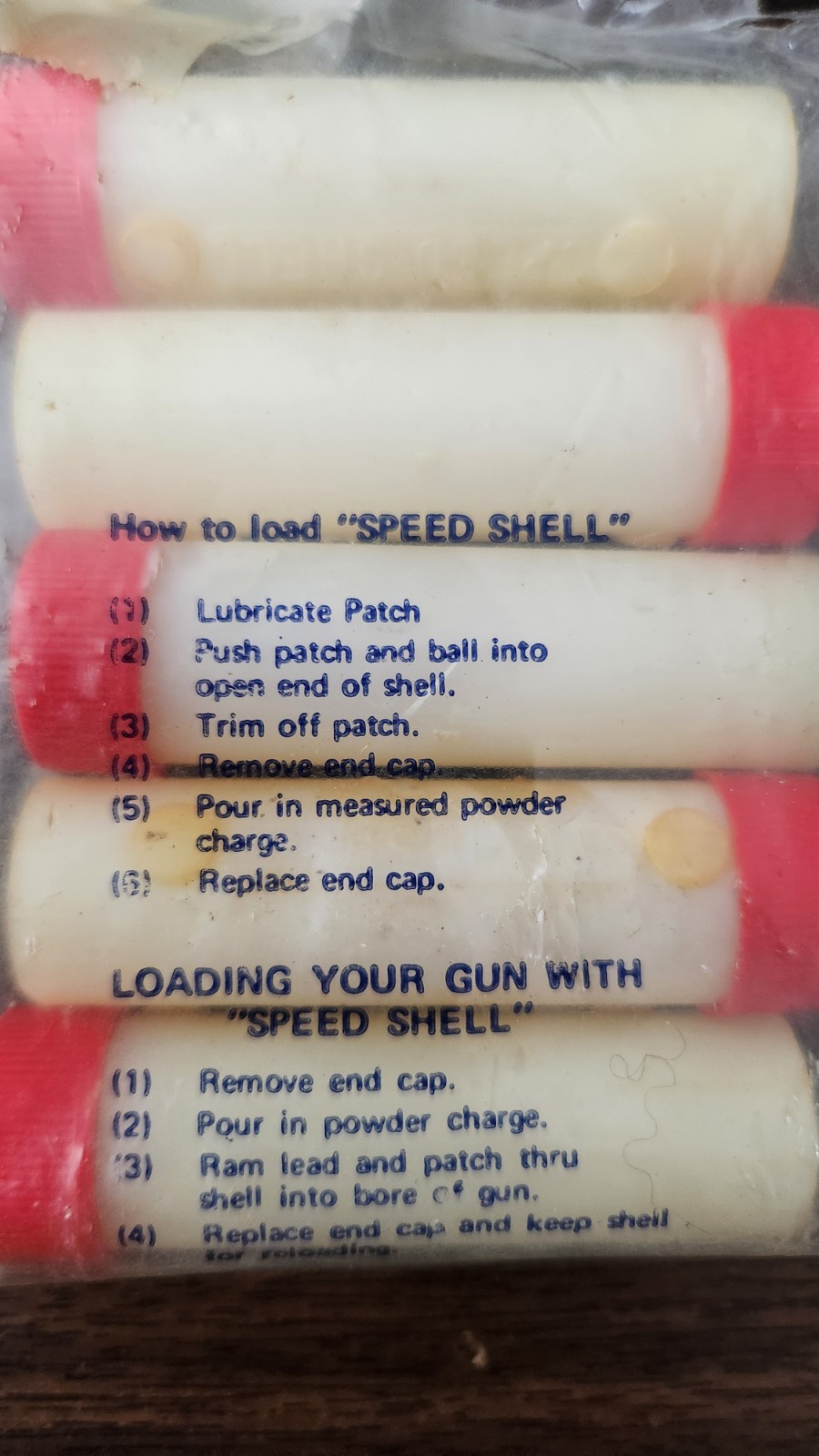 Muzzle Loader Speed Shells 54 Caliber New, Old Stock