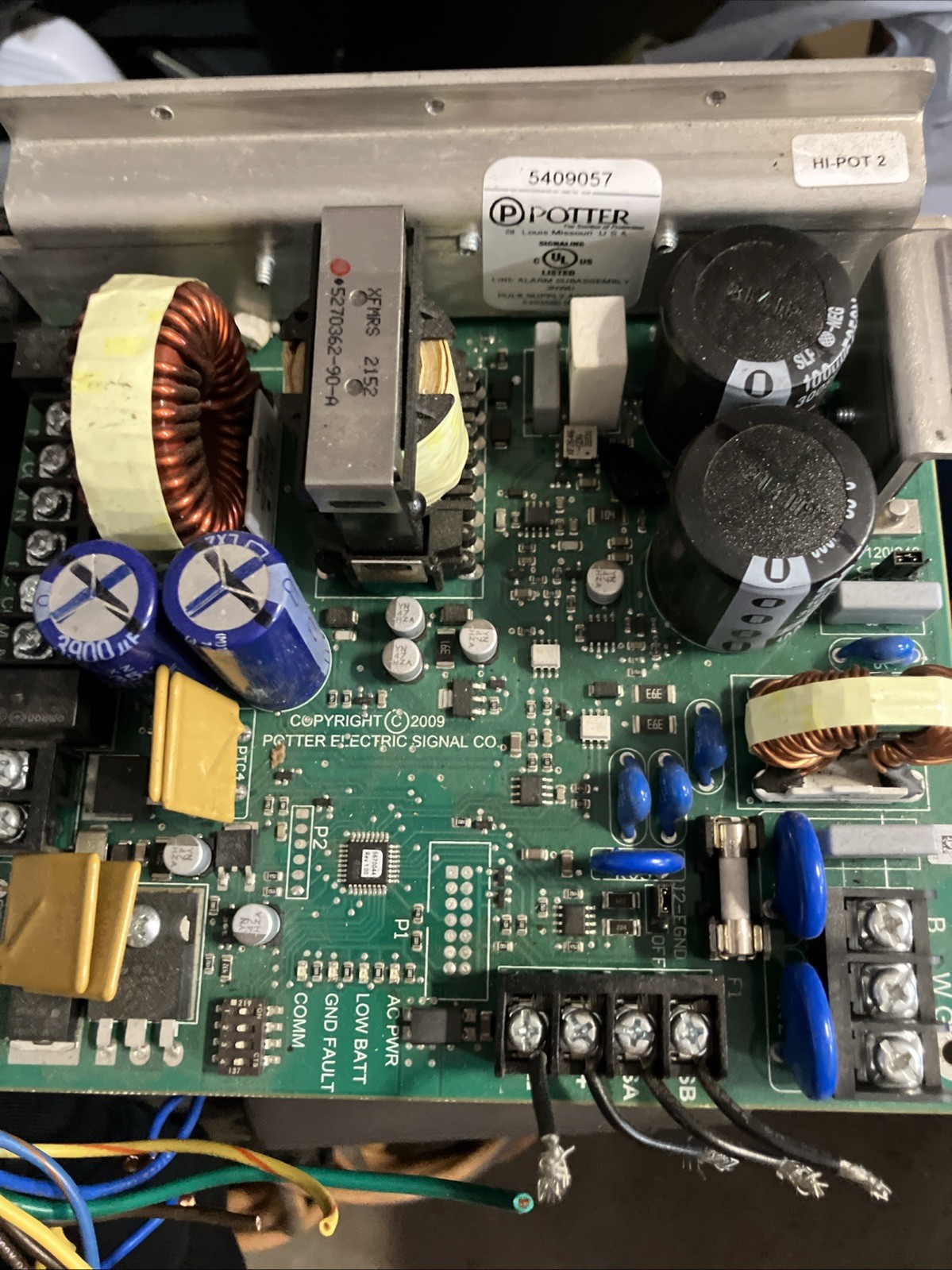 Potter Hi-pot Fire Alarm Power Supply