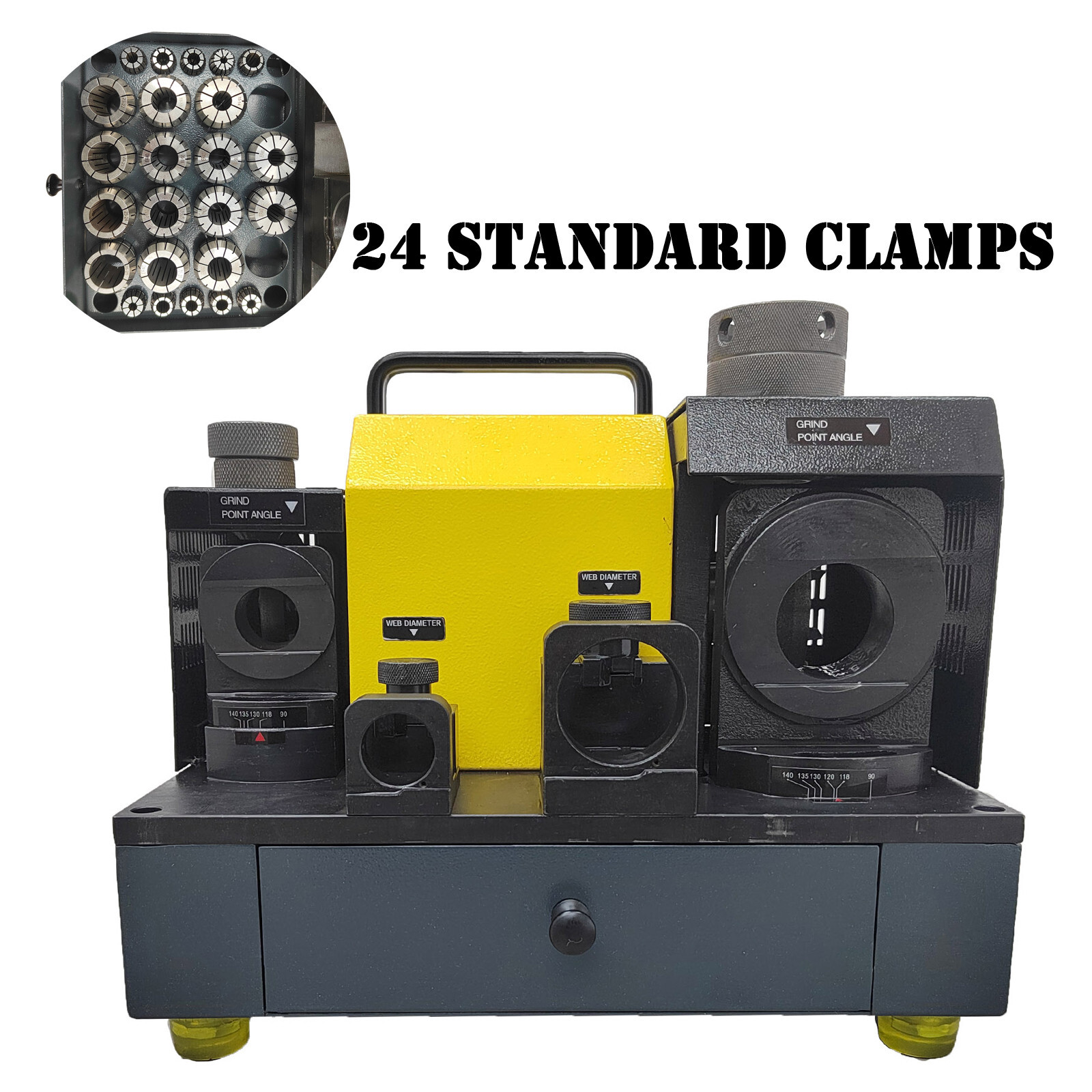 110V 250W Drill Bit Grinder Compound Drill Sharpening Machine Φ3- Φ26 4400rpm