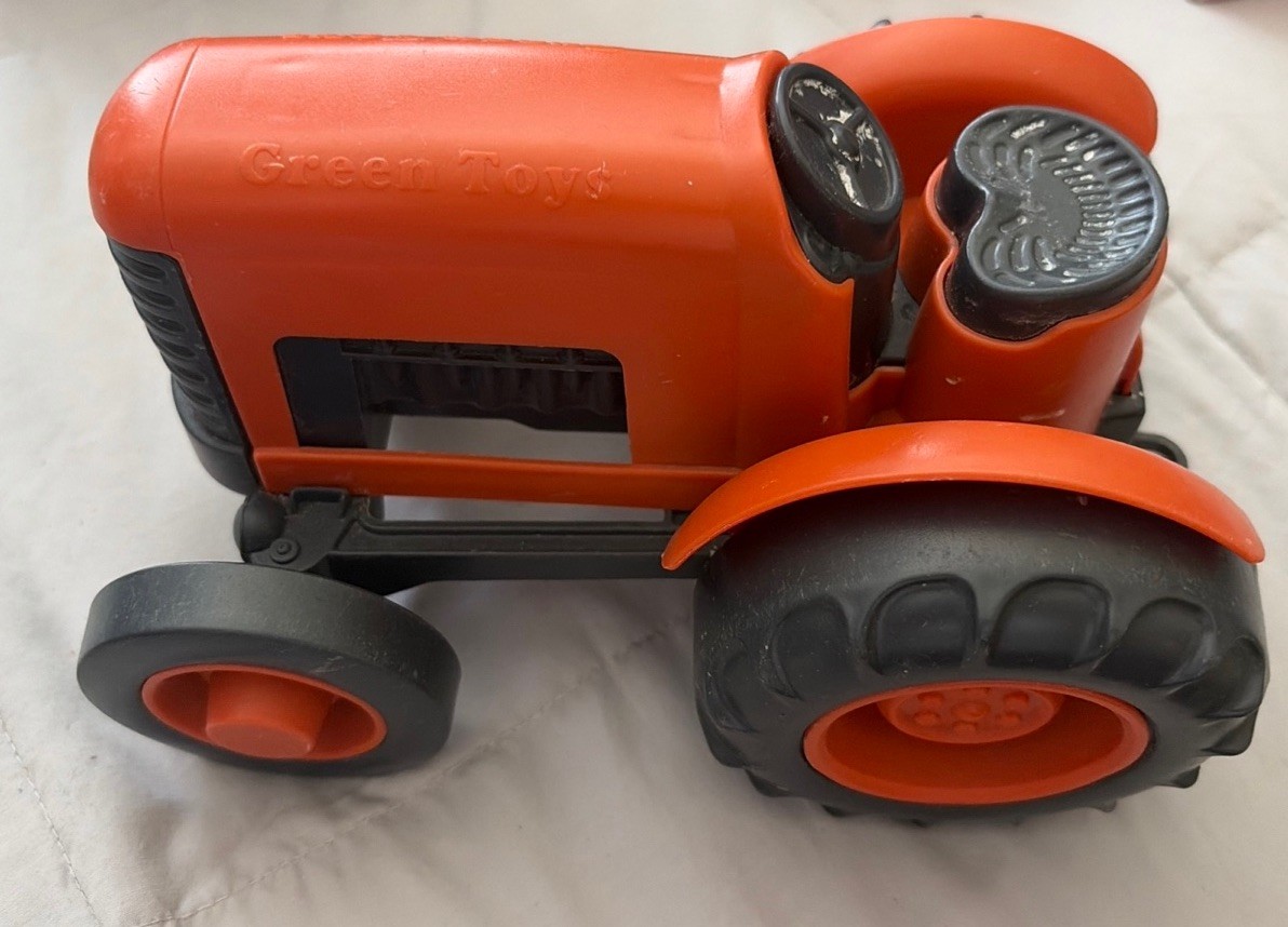 GREEN TOYS Farming TRACTOR Orange Durable Loose Toddler Preschool Toys A4
