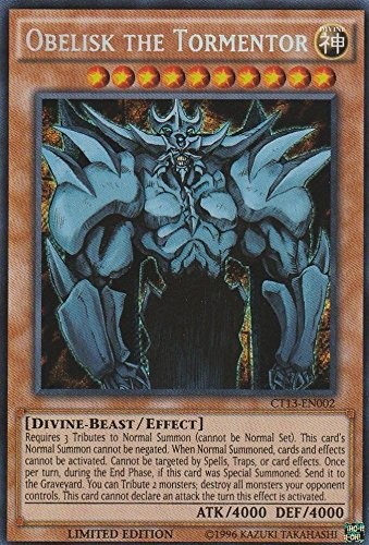 Yugioh Obelisk the Tormentor CT13-EN002 - Secret Rare - Limited Multicoloured