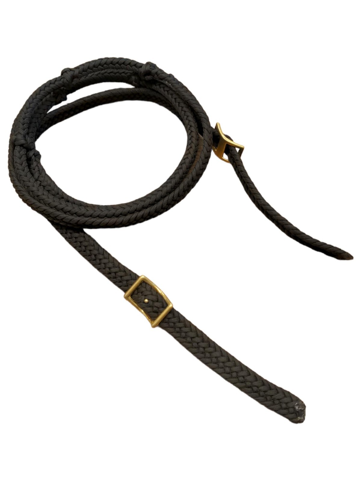 Jerry Beagley Braided Round Rein with Knots