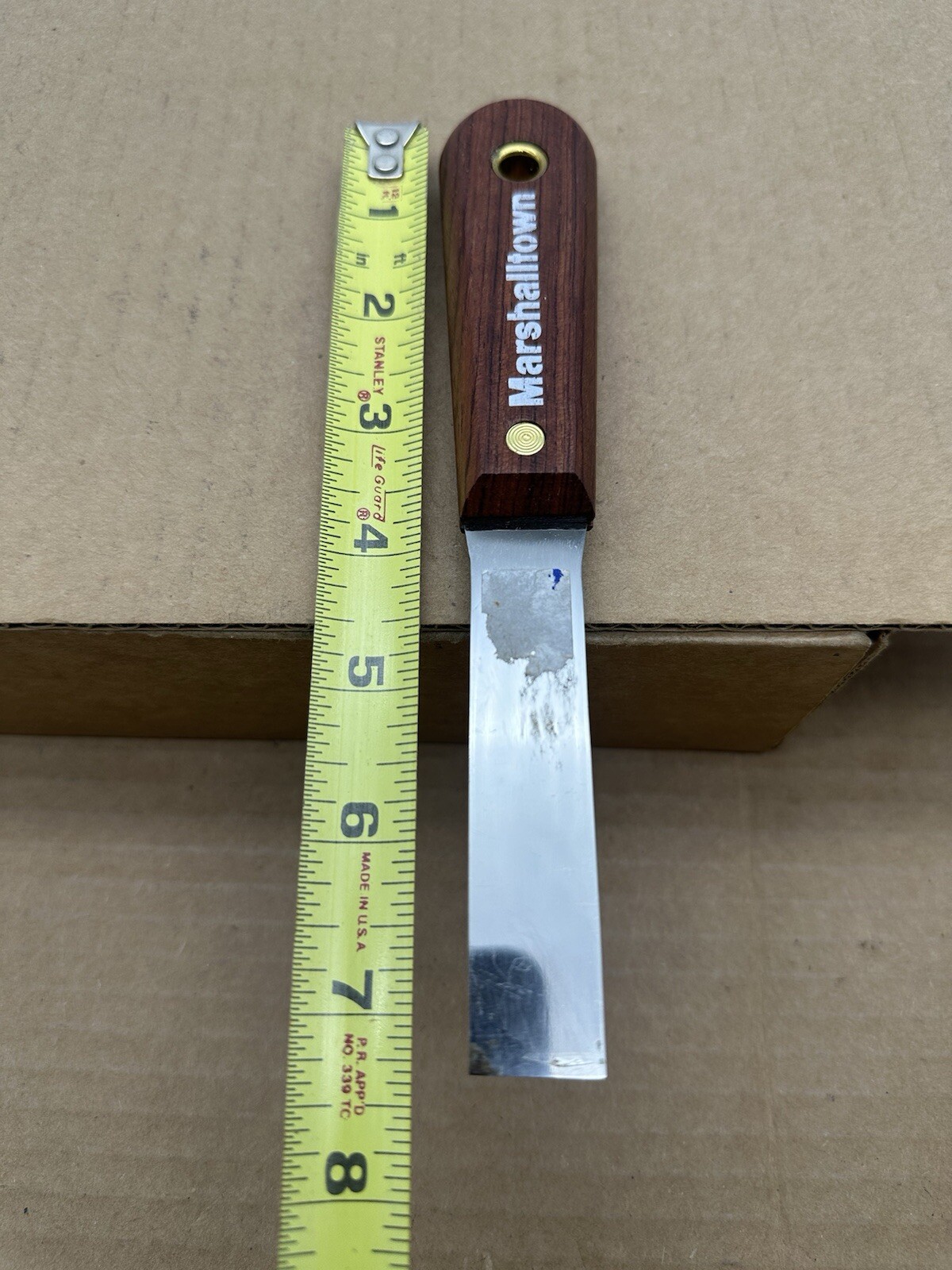 Marshalltown - Chisel Putty Knife - Rosewood Handle - 3/4” Very Nice Shape