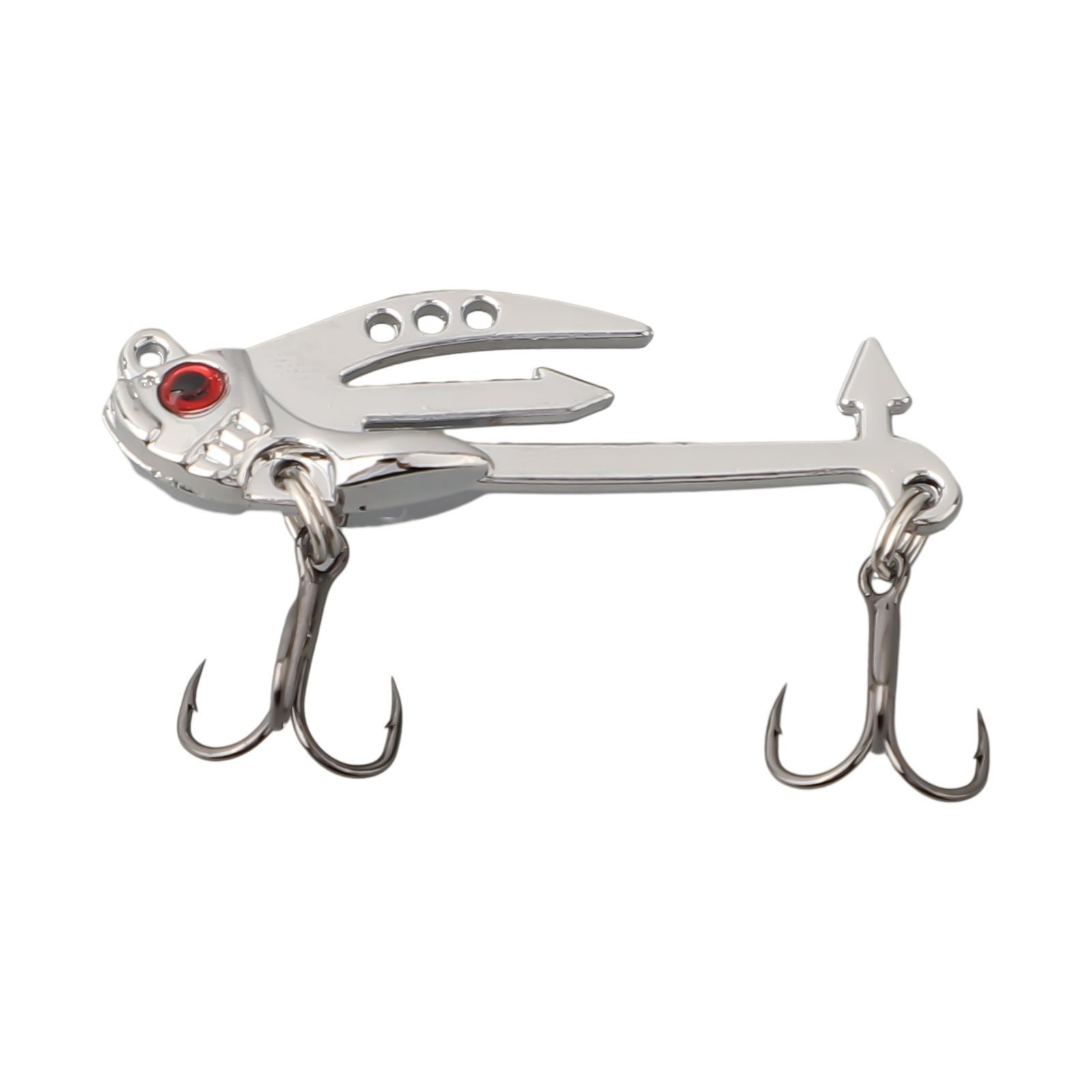 1 Pcs Long-range Iron Plate VIB Lure Bait Groove Hook Fishing Accessories New